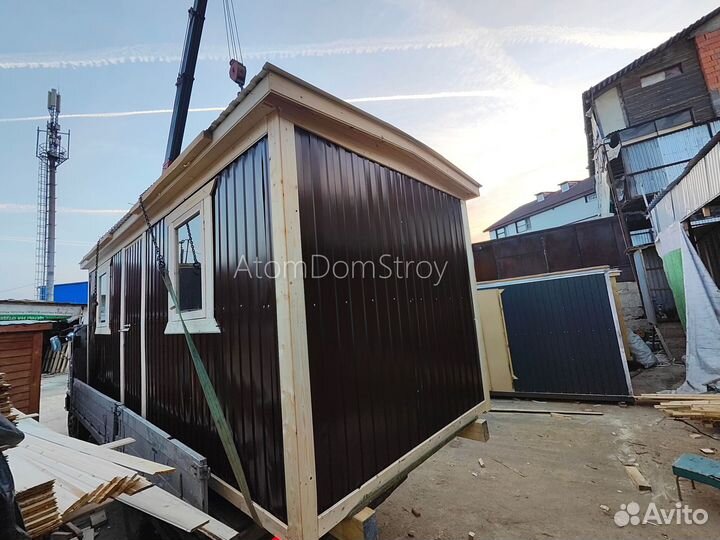 Бытовка деревянная утепленная с электрикой