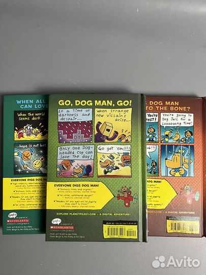 Детские английские книги комикс Dog Man