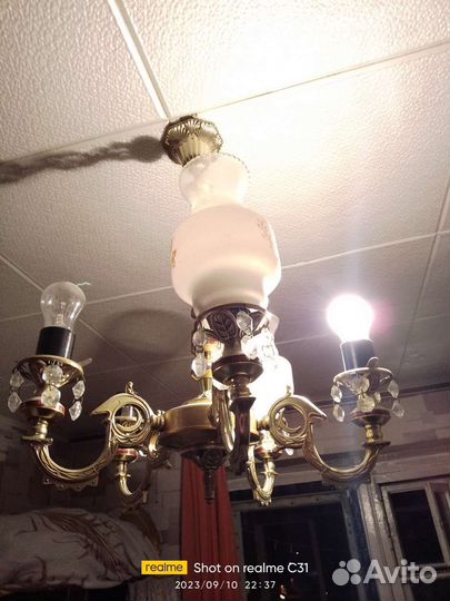 Люстра потолочная бу