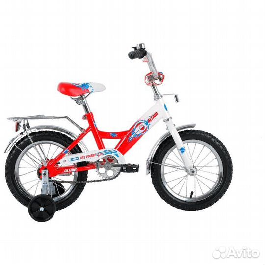 Велосипед Altair City 14 (белый + красный)