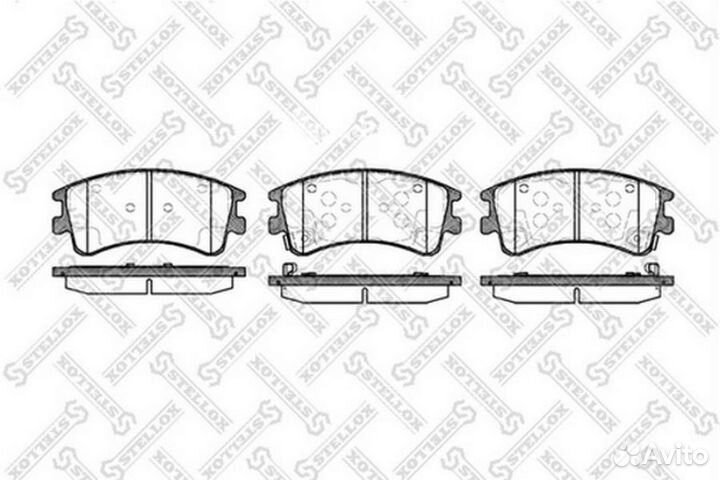 Stellox 981002BSX 981 002B-SX колодки дисковые пер