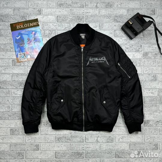 Бомбер Divided H&M MA-1 Metallica World Magnetic 2