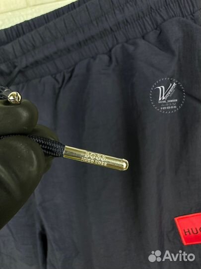 Шорты плавательные с сеточкой Hugo Blue