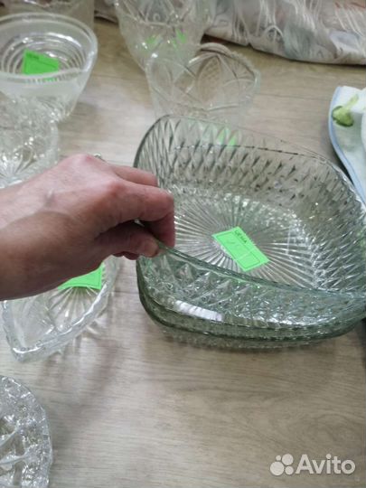Хрусталь салатники, фруктовница, пепельница, вазы