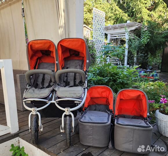 Коляска для двойни bumbleride 2 в 1