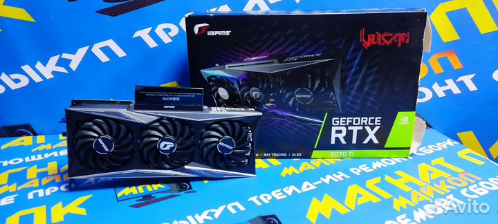 Топ Видеокарта Colorful GeForce RTX 3070 Ti Vulkan