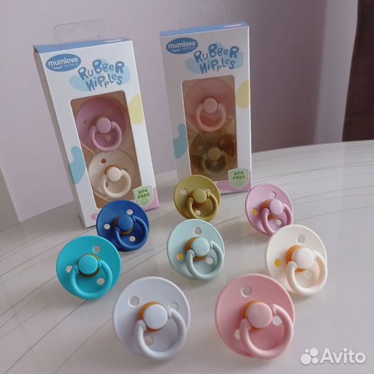 Соски пустышки из каучука для малышей