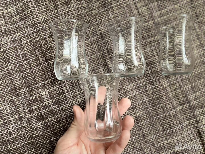 Турецкие Стаканы армуды набор 4 шт новые