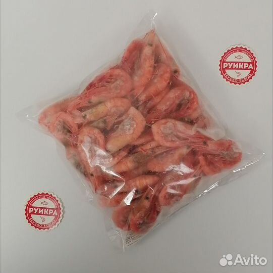 Магаданская креветка 60/80 пакет 1кг