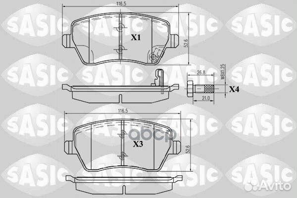 Колодки дисковые 6214011 6214011 Sasic