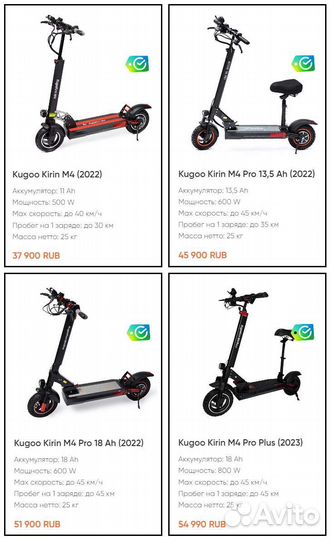 NEW электросамокаты Kugoo
