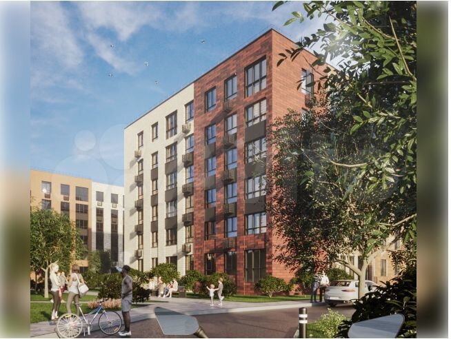 2-к. квартира, 57,4 м², 2/6 эт.