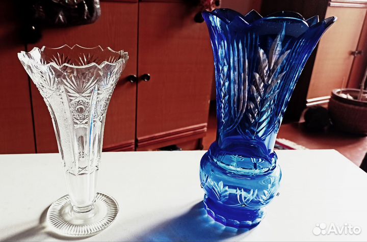 Хрустальная ваза чехия