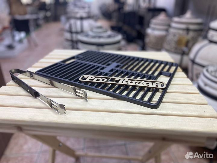 Чугунная решетка гриль 42х33см