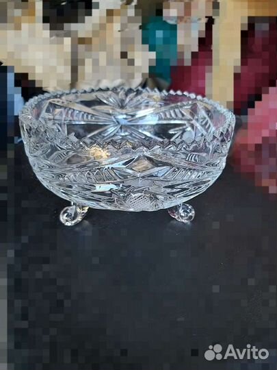 Салатник хрустальный