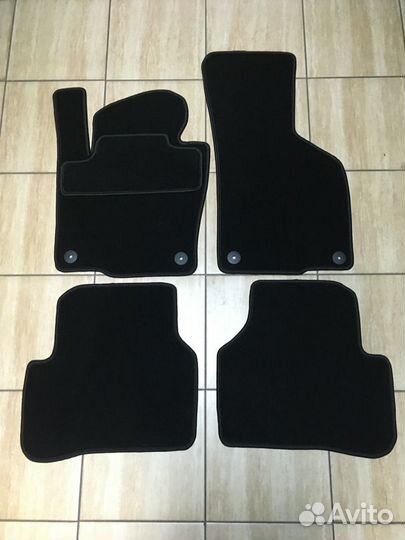 Автоковрики велюровые для Фольксваген Пассат Преми
