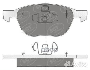 Колодки тормозные SP358 SCT