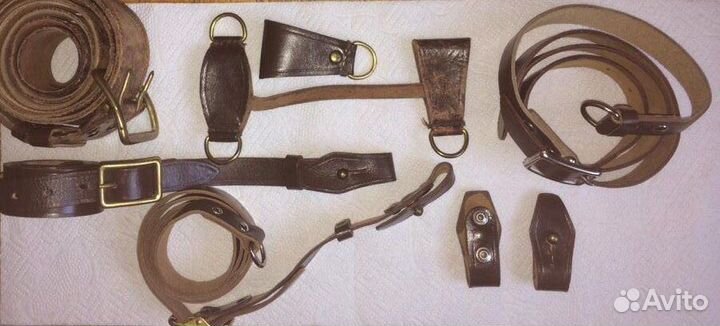 Ремни офицерские портупея кожа натуральная СССР