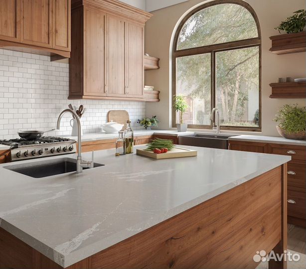 Столешница из искусственного камня (акрил, кварц)