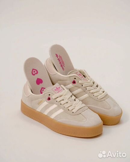 Adidas Sambae valentine's day ivory pink