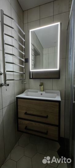 Тумба под накладную раковину в стиле лофт