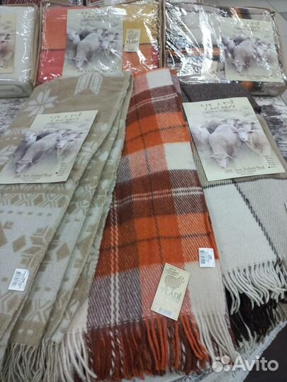 Одеяло и пледы 100 шерсть