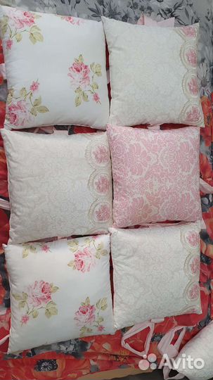 Бортики в детскую кроватку подушки