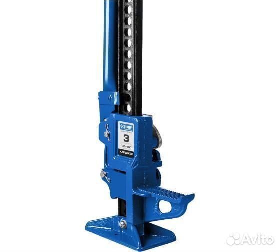 Реечный механический домкрат Зубр 3т 125-1050мм