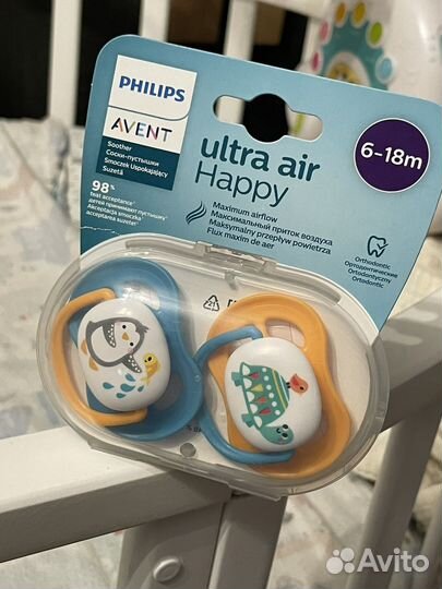 Соска пустышка avent 6-18