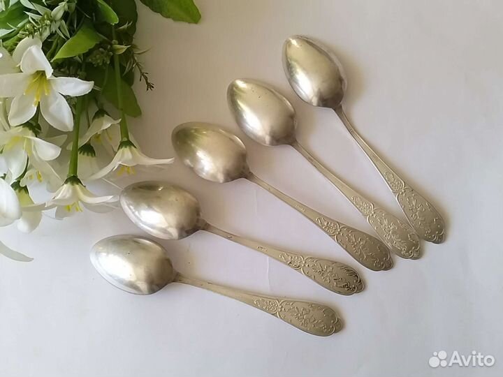Мельхиоровые ложки столовые СССР