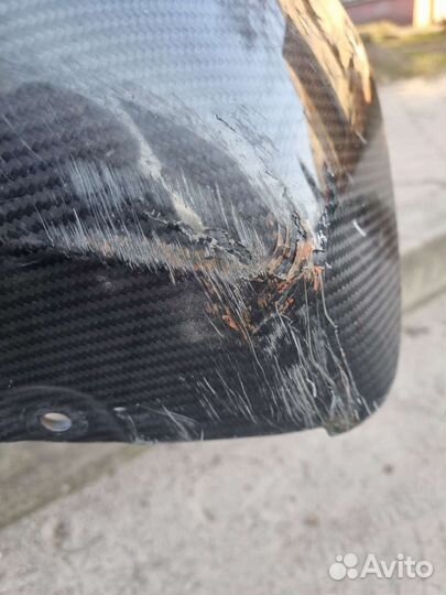 Накладка переднего бампера карбон bmw x6 f16