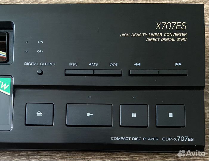 Лицевая панель проигрывателя Sony CDP-X 707ES