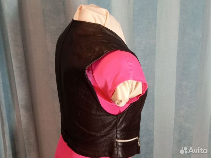 Жилетка женская 46-48р, натуральная кожа