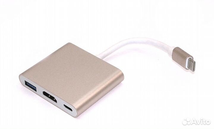 Адаптер Type-C на USB hdmi 4K Type-С для MacBook