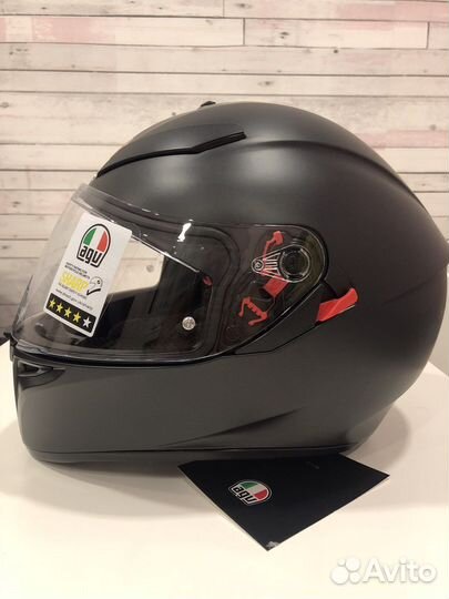 Мотошлем AGV K3 SV черный матовый L