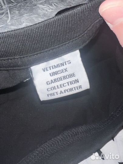 Футболка vetements черная