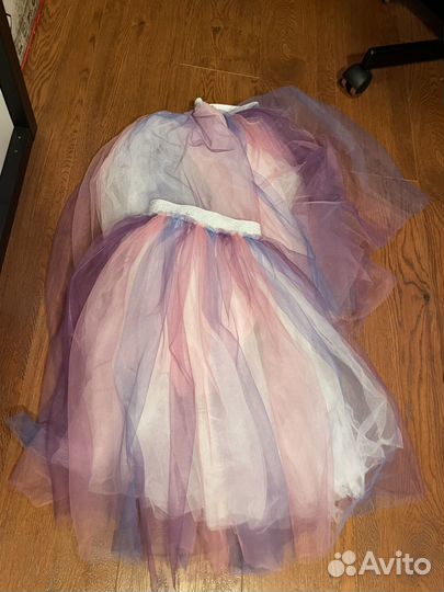 Юбка нарядная 122+