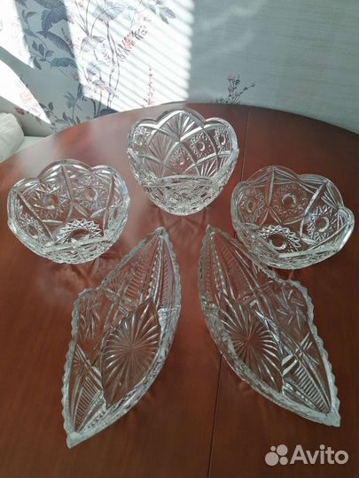 Хорустальные салатники