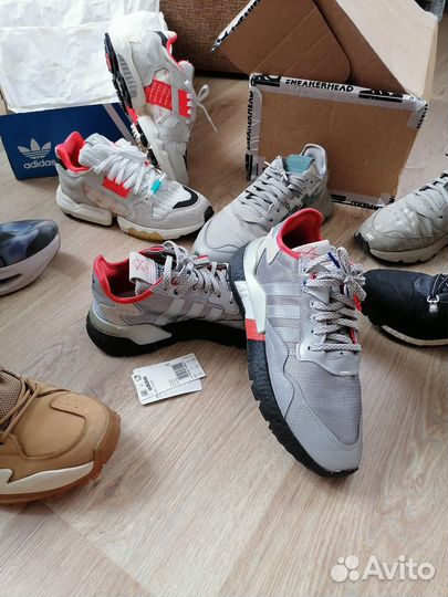 Adidas nite jogger store silver