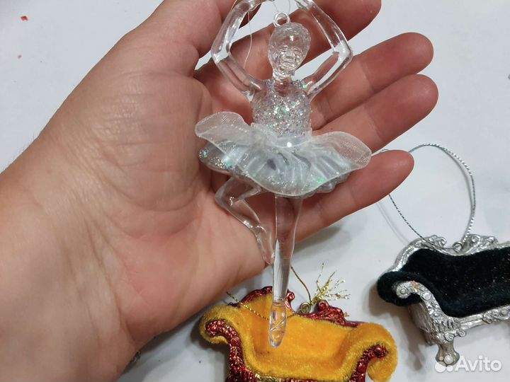 Елочная игрушка балерина, балет, набор