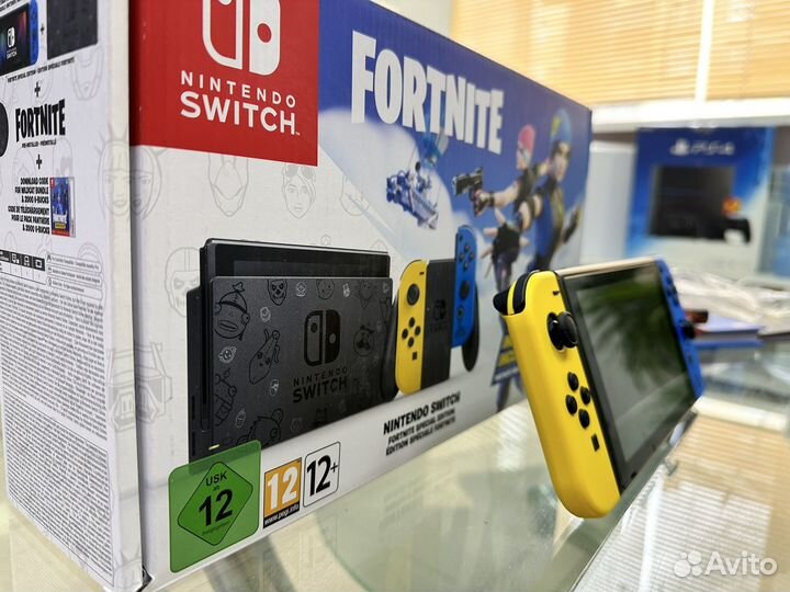 Nintendo switch fortnite прошитый + карта 128 гб