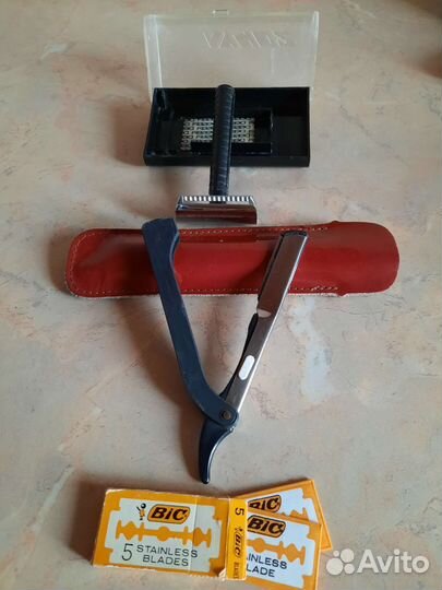 Бритва опасная + бритвенный станок