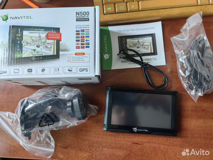 Gps навигатор навител N500 магнитное крепление