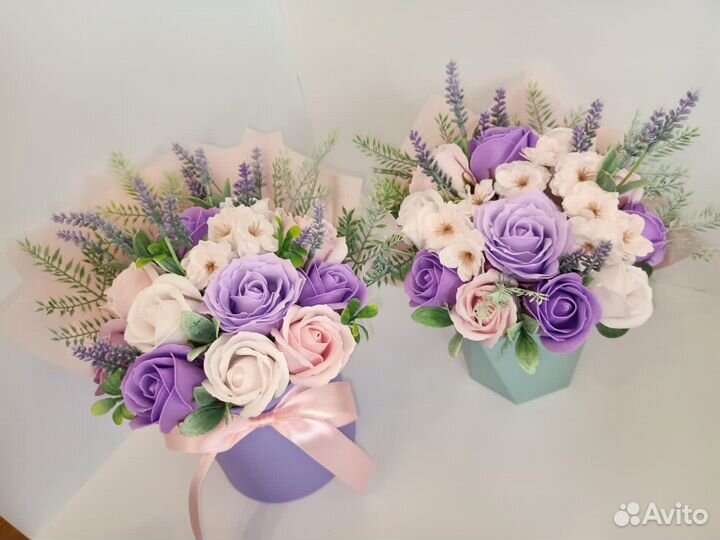 Букет цветов из мыла