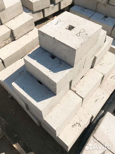 Бетонные блоки.Фундамент Ф2.Опоры