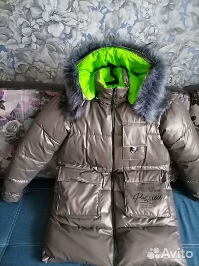 Куртка зимняя для девочки 140
