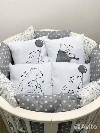 Бортики в детскую кроватку