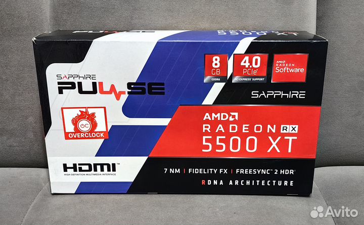 Видеокарта RX 5500 XT 8 GB
