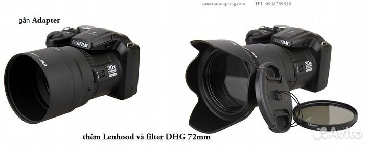 Бленда-переходник 72мм - Fujifilm,Canon,Nikon,Sony