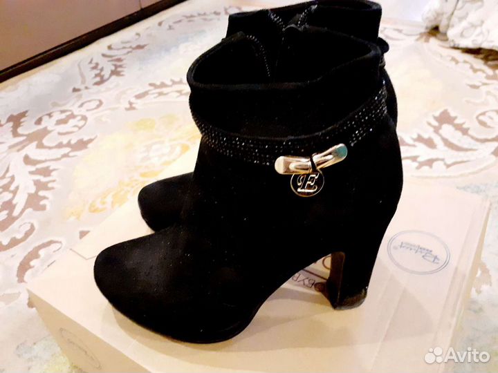 Ботильоны полусапоги замшевые